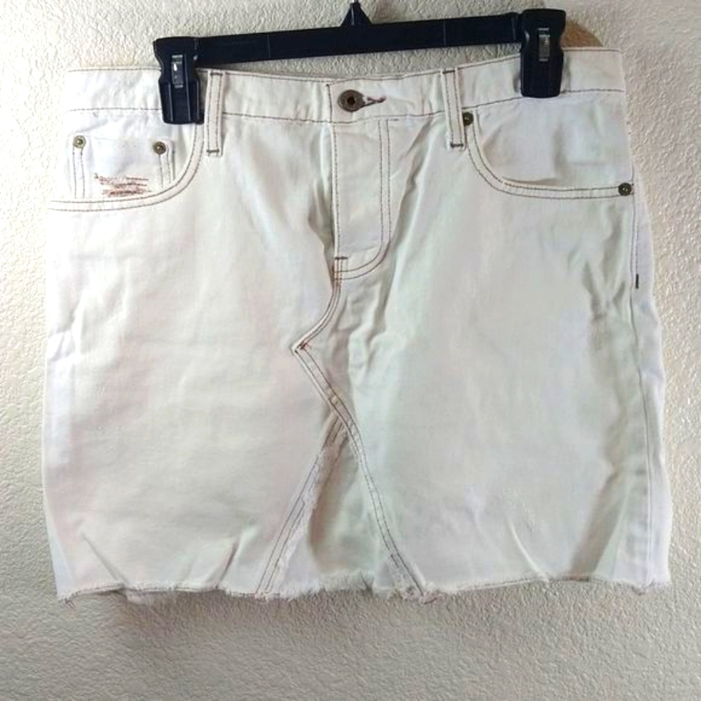 Polo Ralph Lauren White Cotton  Reconstructed Skirt